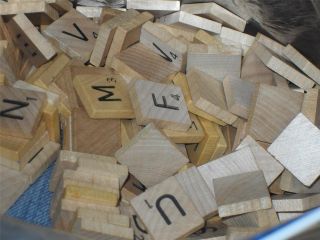 200 Scrabble Game Tiles Wooden Letters Crafts