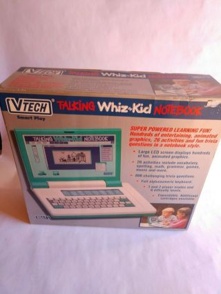 Vtech Talking Whiz Kid Electronic Learning Notebook 1993 -