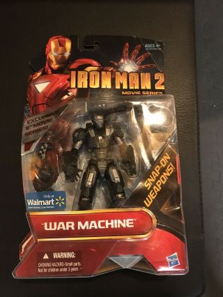 2009 Marvel Legends Movie Iron Man 2 War Machine Walmart 6 " Figure Open Box