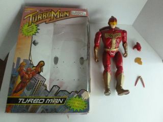 Talking Turboman - 13 1/2 " Deluxe From Jingle All The Way - Has Damage