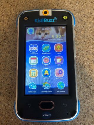 VTech KIDIBUZZ model 1695 Hand - Held Smart Device for Kids Black KIDI BUZZ 2