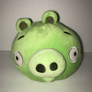 Angry Birds Green Pig Plush 4” No Sound Embroidered Rovio 2010 Commonwealth