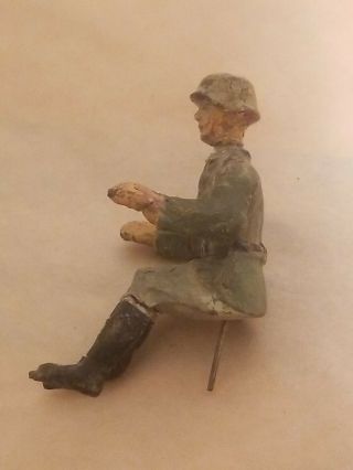 ELASTOLIN LINEOL sitting german vehicle crew driver soldier WWII [ONLY SOLDIER] 2