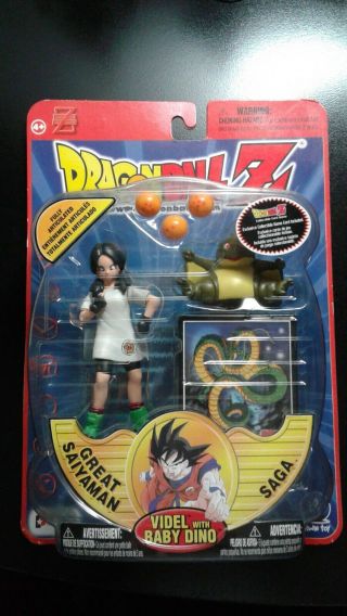 Irwin Dragon Ball Z Action Figure Great Saiyaman Saga Videl W.  Baby Dino Nip