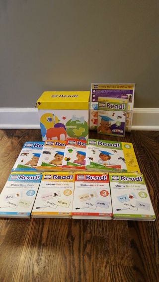 Your Baby Can Read Dvd Book Sliding Word Card Set Early Language Kit Complete