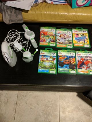 Leapfrog Leaptv Educational Video Gaming System Bundle With 6 Games