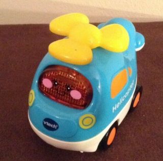 Aa Helicopter For Vtech Go Go Smart Wheels Light & Sound - Use With/without Track