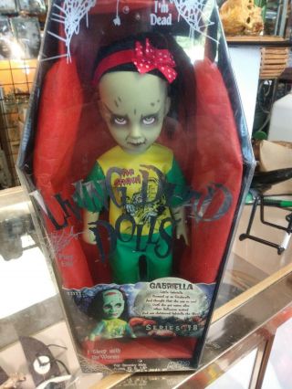 Living Dead Dolls 18 Gabriella W/ Coffin & Death Certificate Mezco Toys Oddities