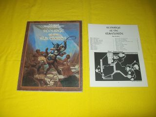 A 1 - 4 Scourge Of The Slavelords Dungeons & Dragons Ad&d Tsr 9167 1 Supermodule