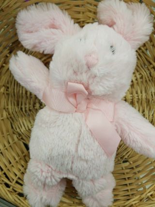 Animal Adventure 2014 Pink Baby Easter Plush Stuffed Animal Bunny Rabbit 12 " Euc
