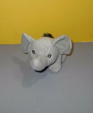 K&m Wild Republic Mini 6 " Dwarf Chubby Elephant Stuffed Plush Animal W/sewn Eyes