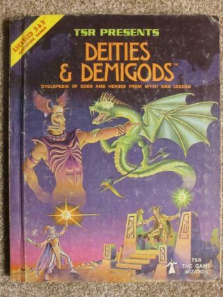 Tsr Ad&d Deities & Demigods 1980 1st Print