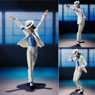 Michael Jackson Smooth Criminal Moonwalk 16cm Action Figure Pvc Doll Toy Model