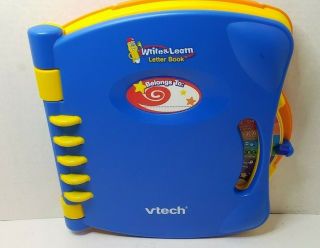 Vtech Write And Learn Letter Book Electronic Talking Alphabet Abc Storybook Vgc