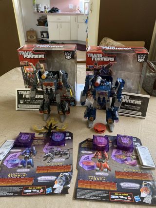 Transformers Fall Of Cybertron Soundwave And Soundblaster With Data Discs