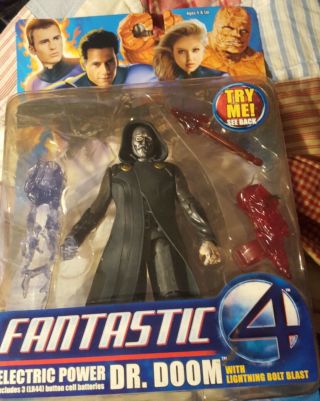 Fantastic Four Movie 2 Electric Power Dr.  Doom Lightning Bolt Blast