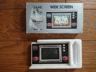 Nintendo Game And & Watch Turtle Bridge W/ Box 1982 Japan