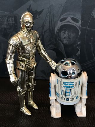 Star Wars R2d2 And C - 3po Vintage 1977