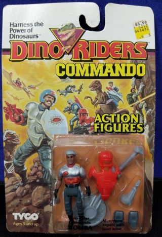 Old Tyco Dino Riders Commando Bomba Munitions / Factory Packaged 1980s