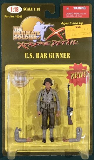21st Century Toys Ultimate Soldier 1:18 Scale Wwii Us Bar Gunner Action Figure