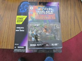 Star Wars Potf2 Shadows Of The Empire Boba Fett & Ig - 88 On Card