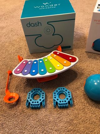 Wonder Workshop Dot And Dash Coding Robots with Lego Accessory and Xylophone 3