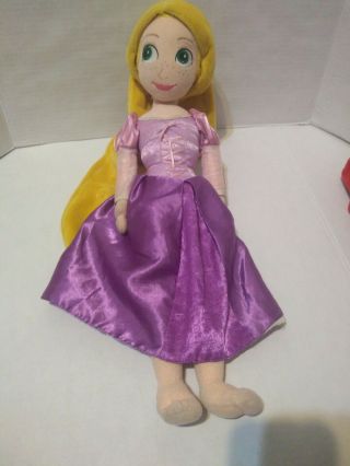 Euc Rare Disney Store Tangled Rapunzel Stuffed Princess Plush Doll Toy 20 "