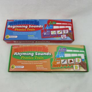 Lakeshore Learning Phonics Train Beginning & Rhyming Sounds Ages 4,  Ll817 Ll818