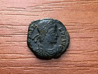 Constans 337 - 350 Ad Ae Follis " Two Victories " Siscia Ancient Roman Coin