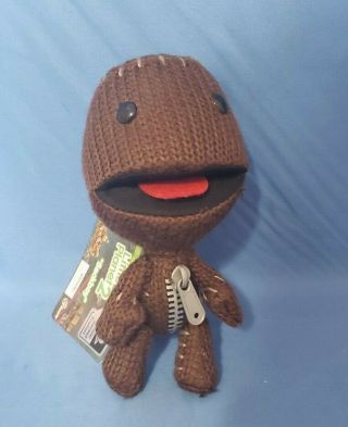 With Tags - Little Big Planet " Sackboy " Open Smile Mouth Plush