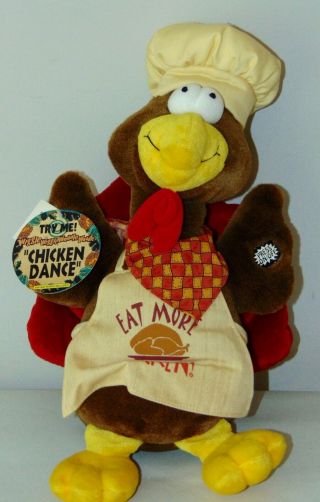 Dan Dee Animated Dancing Turkey Thanksgiving Chicken Dance Musical