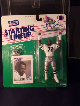 1988 Starting Lineup Football - Ed " Too Tall " Jones Cowboys Scarce 12 Pictures