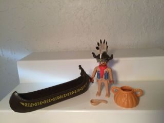 Playmobil Indian Native American Canoe Headdress