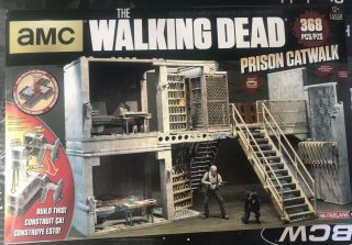 Mcfarlane Walking Dead Prison Catwalk Construction Building 14559 Hershel