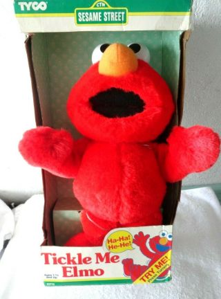 1996 Tyco Tickle Me Elmo Doll In The Box Rare