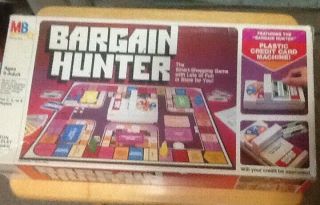 Vintage 1981 Bargain Hunter Board Game By Milton Bradley Mb Smart Shopping Store