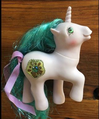 Vintage G1 My Little Pony Princess Sparkles Purple Unicorn Mlp Vtg Ponies