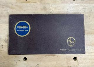 Vintage Scrabble Board Game 1948 - 1976 Selchow Righter Wooden