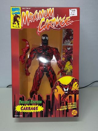 Maximum Carnage Deluxe Edition 10 " Inch Marvel Comics Spider - Man Toy Biz 1994