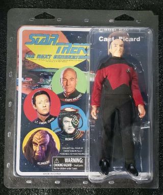 Picard And Borg Star Trek Diamond Select,  Dst,  Mego 8 " Action Figure Set Of 2