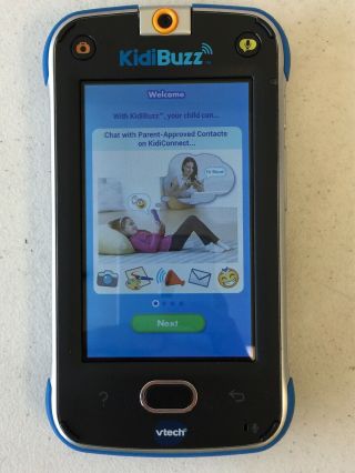 Vtech Kidibuzz Hand - Held Smart Device Black / Blue Toy Phone For Kids