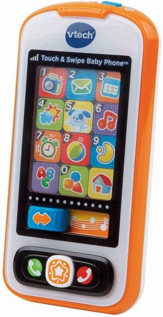 Vtech Touch And Swipe Baby Phone (orange) &