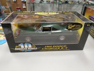 1968 Dodge Charger R/t American Muscle Ertl 1/18th Gold Class Meguiar 