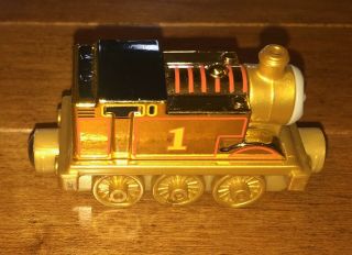 2013 Fisher - Price Thomas And Friends Take N Play Gold Thomas Diecast Metal Train