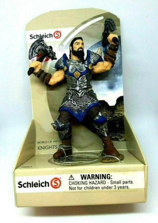 Schleich Blue Dragon Knight Berserker Fantasy Action Figure W/ Twin Axes 72061
