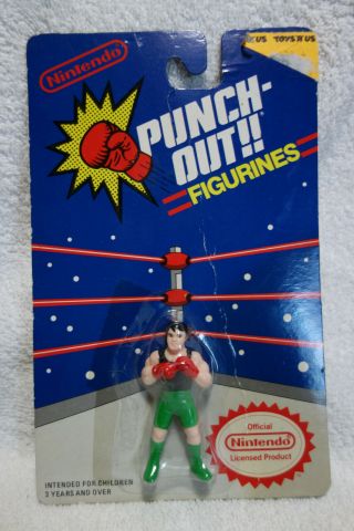 Vintage Nintendo Punch - Out Figurine Little Mac But Bubble Has Been Taped