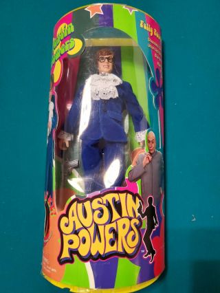Vintage 1998 Line Trendmaster Austin Powers Blue Suit Doll Action Figure