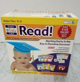 Your Baby Can Read System Levels 1 - 3 Dvds Word Cards Complete Box Set