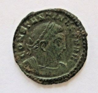 Ae2 Nummus Of Roman Emperor Constantine I The Great - Sol With Globe 316 Ce