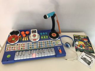 Vtech Kidijamz Studio Musical Dj Keyboard Mixer Synthesizer W/ Microphone,  Mp3
